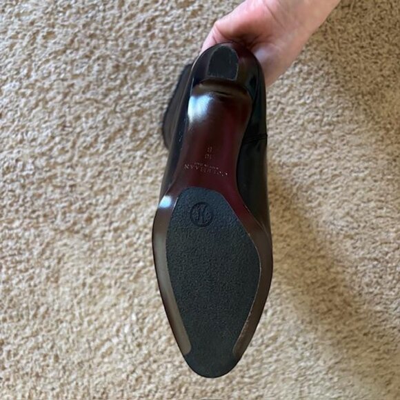 Cole Haan Nydia Tall Stretch Leather Boots Black Sz 10M/10B - Picture 6 of 16